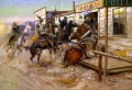 in without knocking 1909 Charles Marion Russell Indiana cowboy